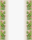 Glass holly border frame