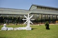 Glass house at Lalbagh Botanical Gardens, Bangalore, Karnataka Royalty Free Stock Photo