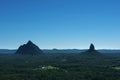 Glass House Mountains National park in Australia. Royalty Free Stock Photo