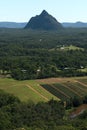 Glass House Mountains National park in Australia. Royalty Free Stock Photo