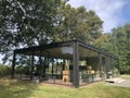 The Glass House by Philip Johnson in New Canaan, Connecticut Royalty Free Stock Photo