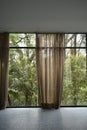 Living room at Glass House by Lina Bo Bardi