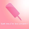 Glass ice cream poster