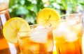 Glass of ice tea Royalty Free Stock Photo