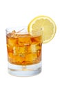 Glass of ice tea with lemon Royalty Free Stock Photo