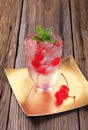 Glass of iced drink Royalty Free Stock Photo