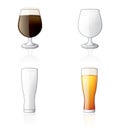 Glass Icon Set 60g Royalty Free Stock Photo