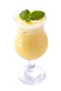 A glass of indian mango lassi Royalty Free Stock Photo