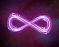 Glass Infinity Symbol In Space