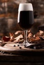 Glass of irish coffee on a table Royalty Free Stock Photo