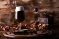 Glass of irish coffee on a table Royalty Free Stock Photo