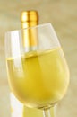 Glass of italian white wine Royalty Free Stock Photo