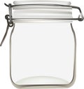 Glass jar with airtight closur