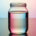 A glass jar filled with clear Royalty Free Stock Photo