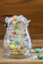 Glass Jar full of Candy Royalty Free Stock Photo