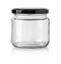 Glass jar isolated Royalty Free Stock Photo