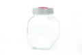 Glass jar over white background Royalty Free Stock Photo