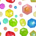 Glass Jewels seamless Royalty Free Stock Photo