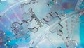 The Glass Jigsaw on Dna background for sci or education concept 3d rendering Royalty Free Stock Photo