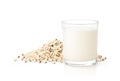 Glass of Job`s tears Adlay millet cereal beverage Royalty Free Stock Photo