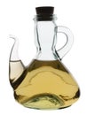 Glass jug with white wine vinegar Royalty Free Stock Photo