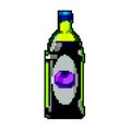 glass juice bottle game pixel art vector illustration