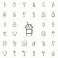 glass of juice dusk icon. Drinks & Beverages icons universal set for web and mobile Royalty Free Stock Photo