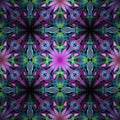 glass kaleidoscope square refract tile glow fractal glowing symmetrical pattern