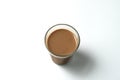 Karak Milk Chai famous indian tea on white background top view