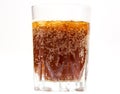 Glass of kvass with ice Royalty Free Stock Photo