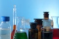 Glass laboratory apparatus Royalty Free Stock Photo