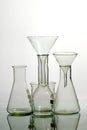 Glass laboratory equipment Royalty Free Stock Photo