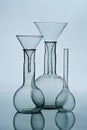 Glass laboratory equipment Royalty Free Stock Photo