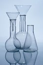 Glass laboratory equipment Royalty Free Stock Photo
