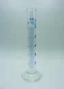 Glass labware, graduate Cylinder 50 ml white background