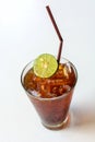 Glass of Lemon ice tea Royalty Free Stock Photo