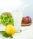 Glass of lemon juice ,healthy drink