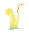 glass of lemonade Royalty Free Stock Photo