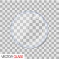 Glass lens illustration on a checkered background