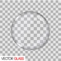 Glass lens vector illustration