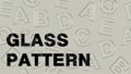 GLASS LETTERS PATTERN | PSD LETTERS