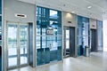 Glass Lift Lobby Royalty Free Stock Photo