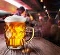 Glass of light beer Royalty Free Stock Photo