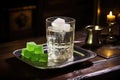Cool bar ice alcohol cold cocktail refreshing background liquid glass beverage drink Royalty Free Stock Photo