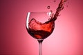 glass liquid background party drink alcohol gradient bar wine closeup red. Generative AI. Royalty Free Stock Photo