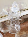 Glass Liquor Decanter with Glasses