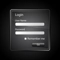 Glass Login Page