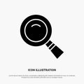 Glass, Look, Magnifying, Search solid Glyph Icon vector