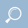 Glass magnifier vector icon