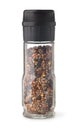 Glass manual mixed spice grinder Royalty Free Stock Photo